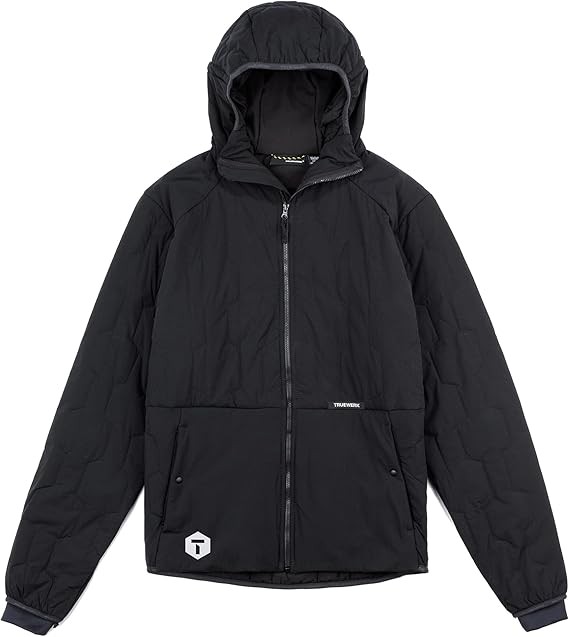 TRUEWERK M3 Woobie Hoodie, Mid-Weight Men's Coat with Hood, Moisture Wicking, Water Resistant, Work Jacket with 4-Way Stretch